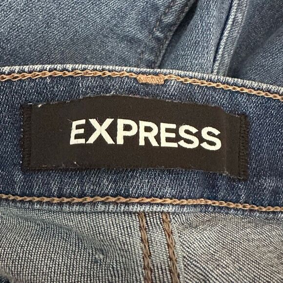 Express Cropped Legging Mid Rise Jeans Size 2 - Picture 7 of 14